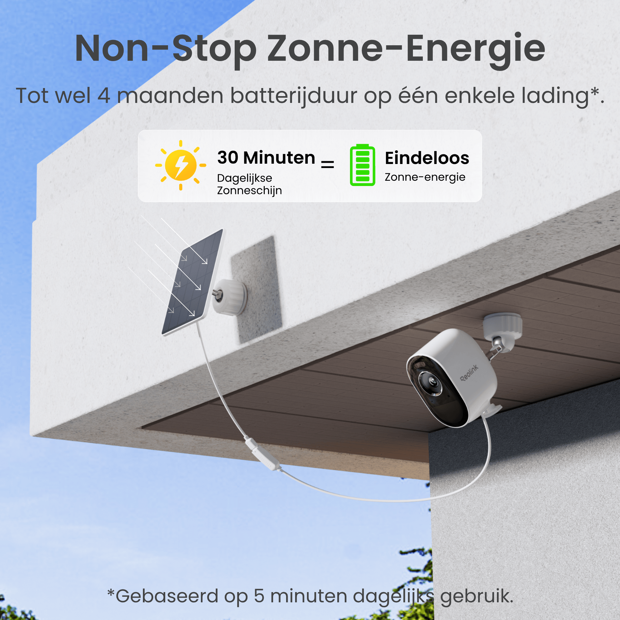 Reolink Reolink Outdoor Cam Argus Series (B330) + Solar Panel Lite