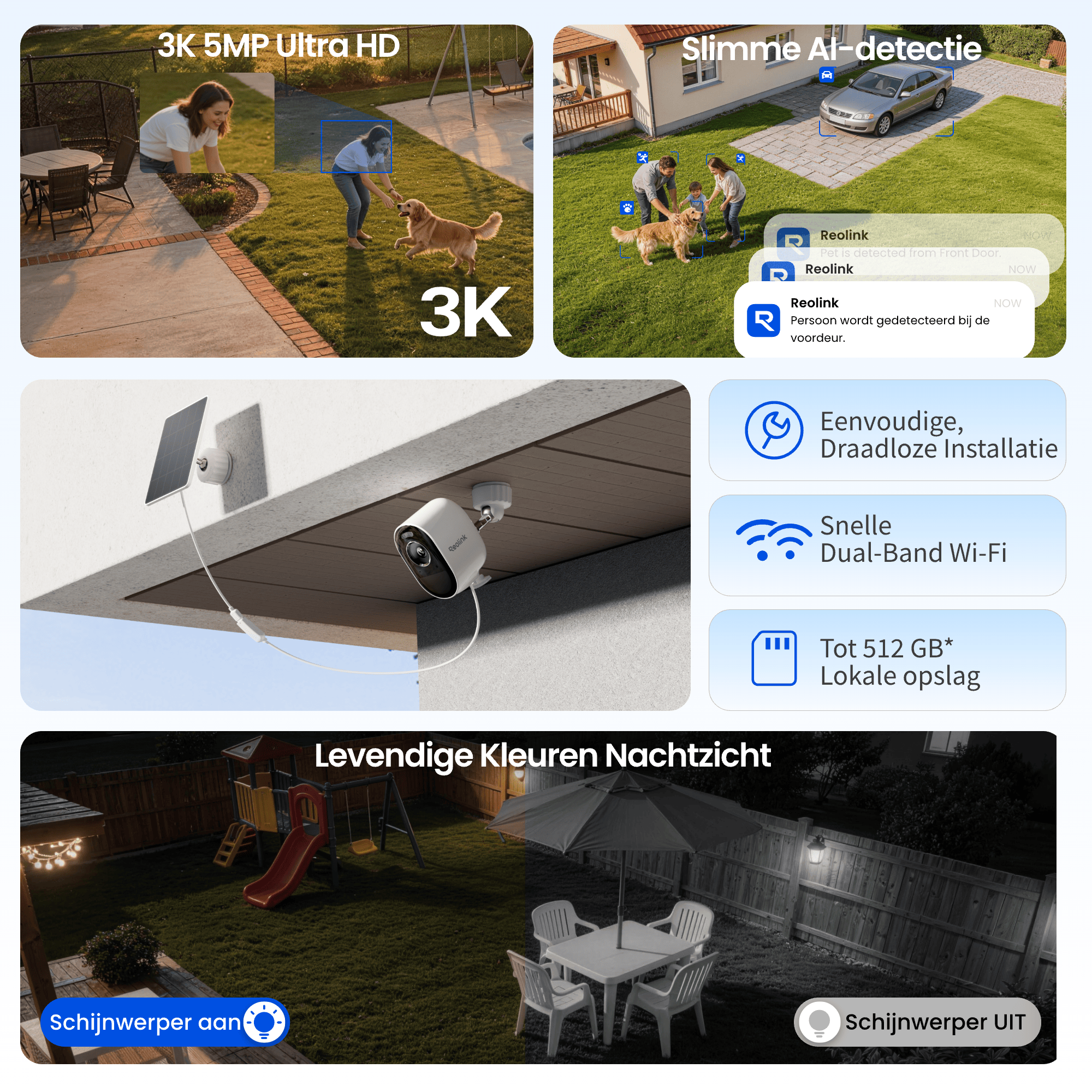 Reolink Reolink Outdoor Cam Argus Series (B330) + Solar Panel Lite