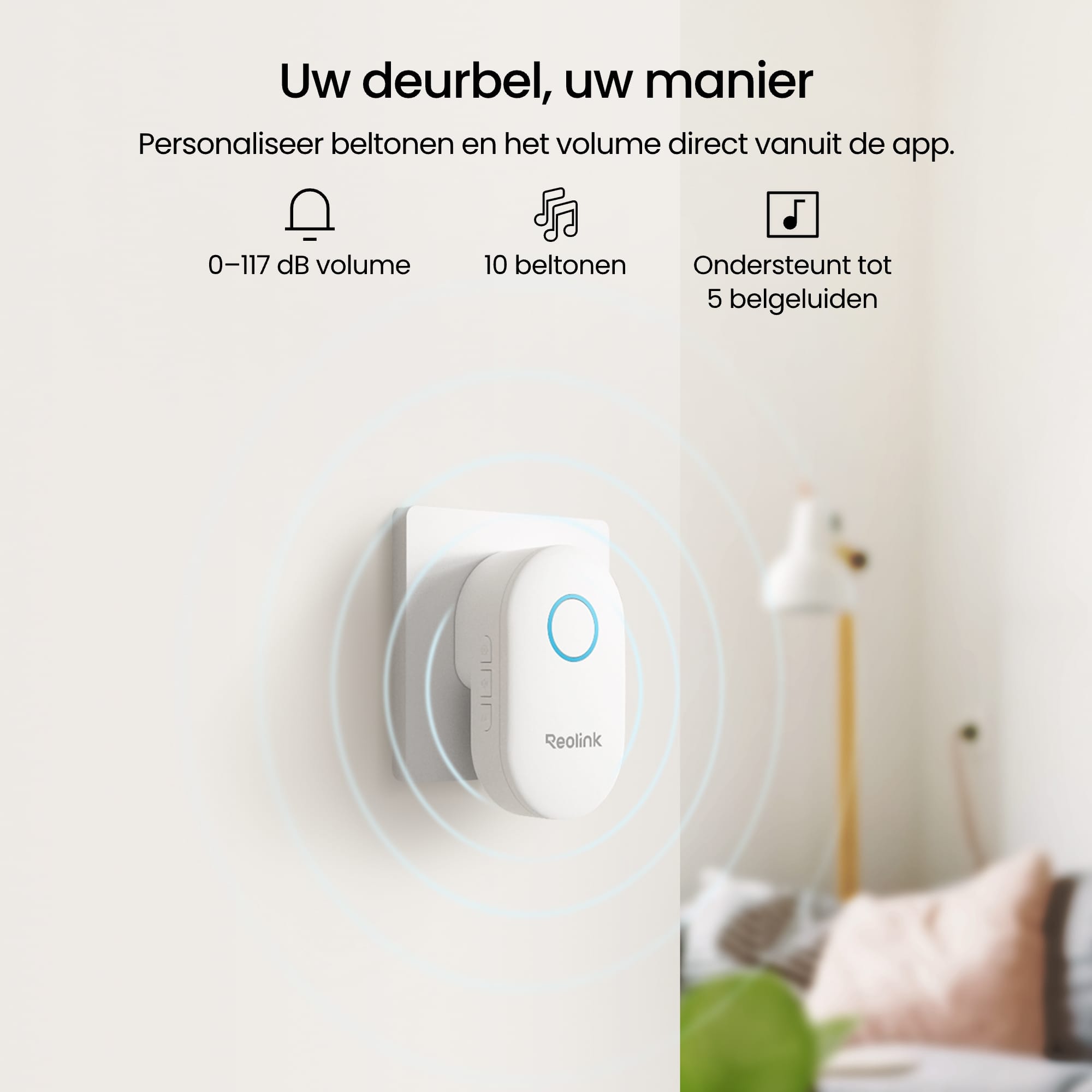 Reolink Reolink Wired PoE Video Doorbell (D340P) + Chime
