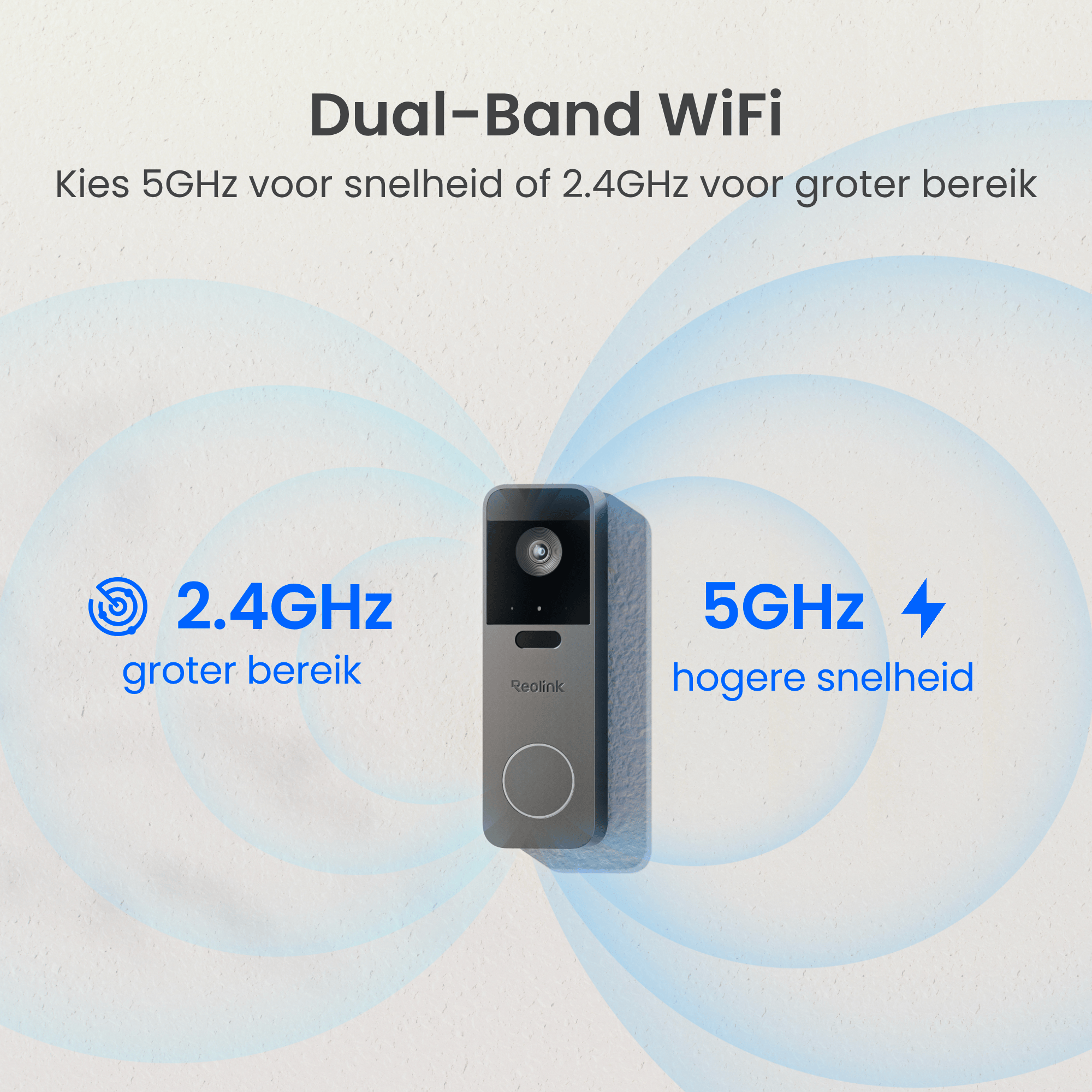 Reolink Reolink Wireless WiFi Video Doorbell (D330B) + Chime