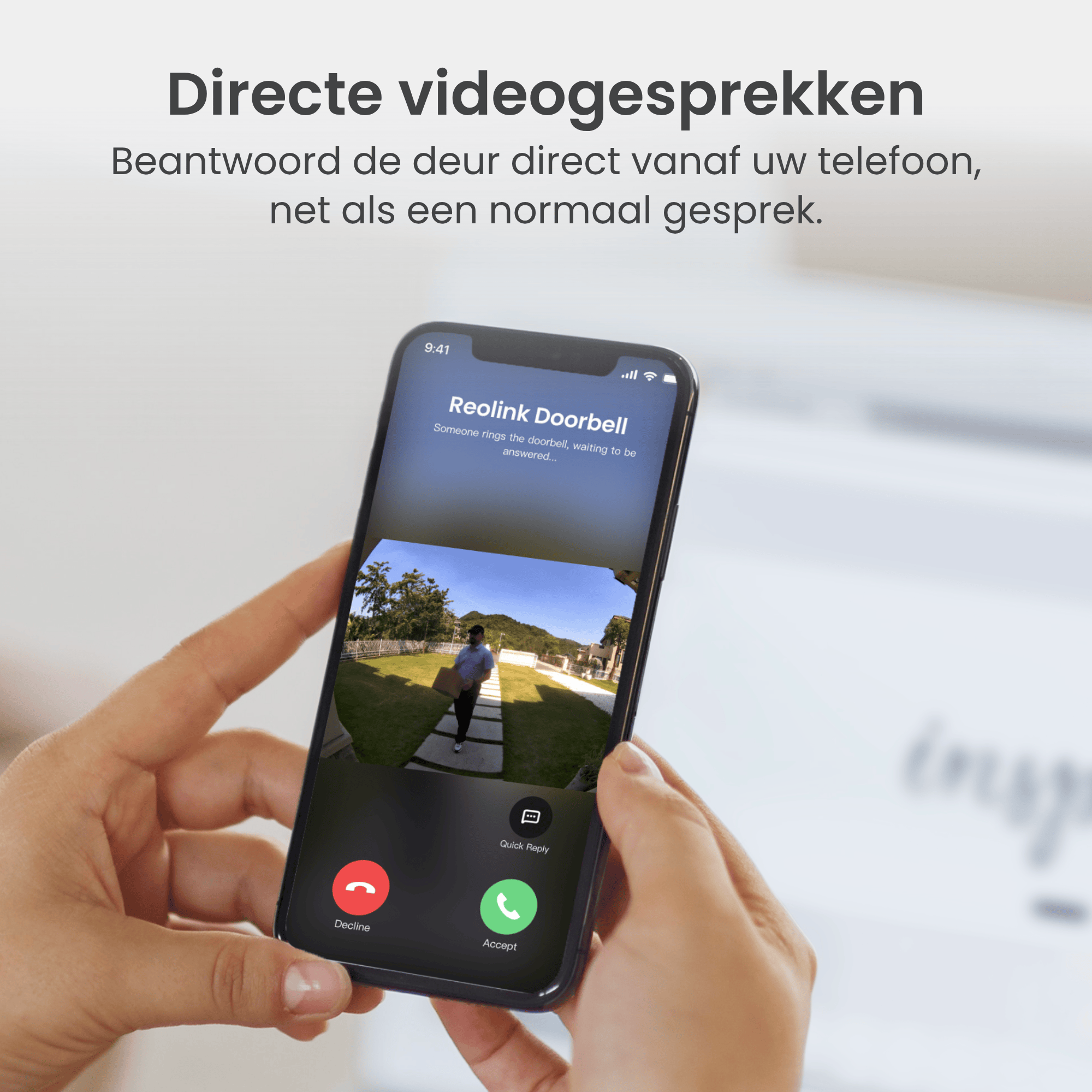 Reolink Reolink Wireless WiFi Video Doorbell (D330B) + Chime