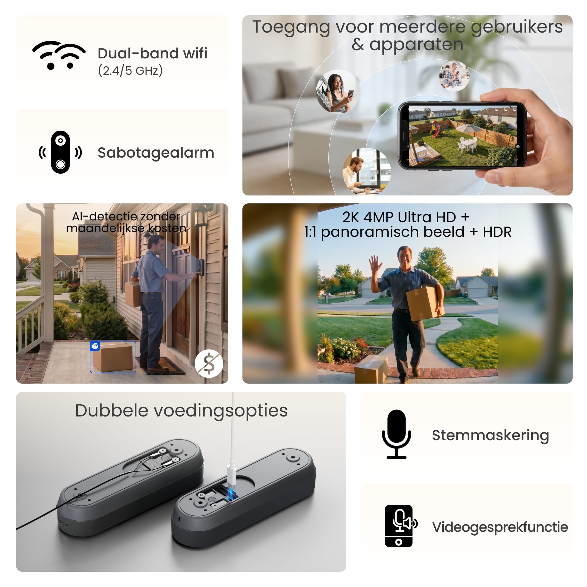 Reolink Reolink Wireless WiFi Video Doorbell (D340B) + Chime