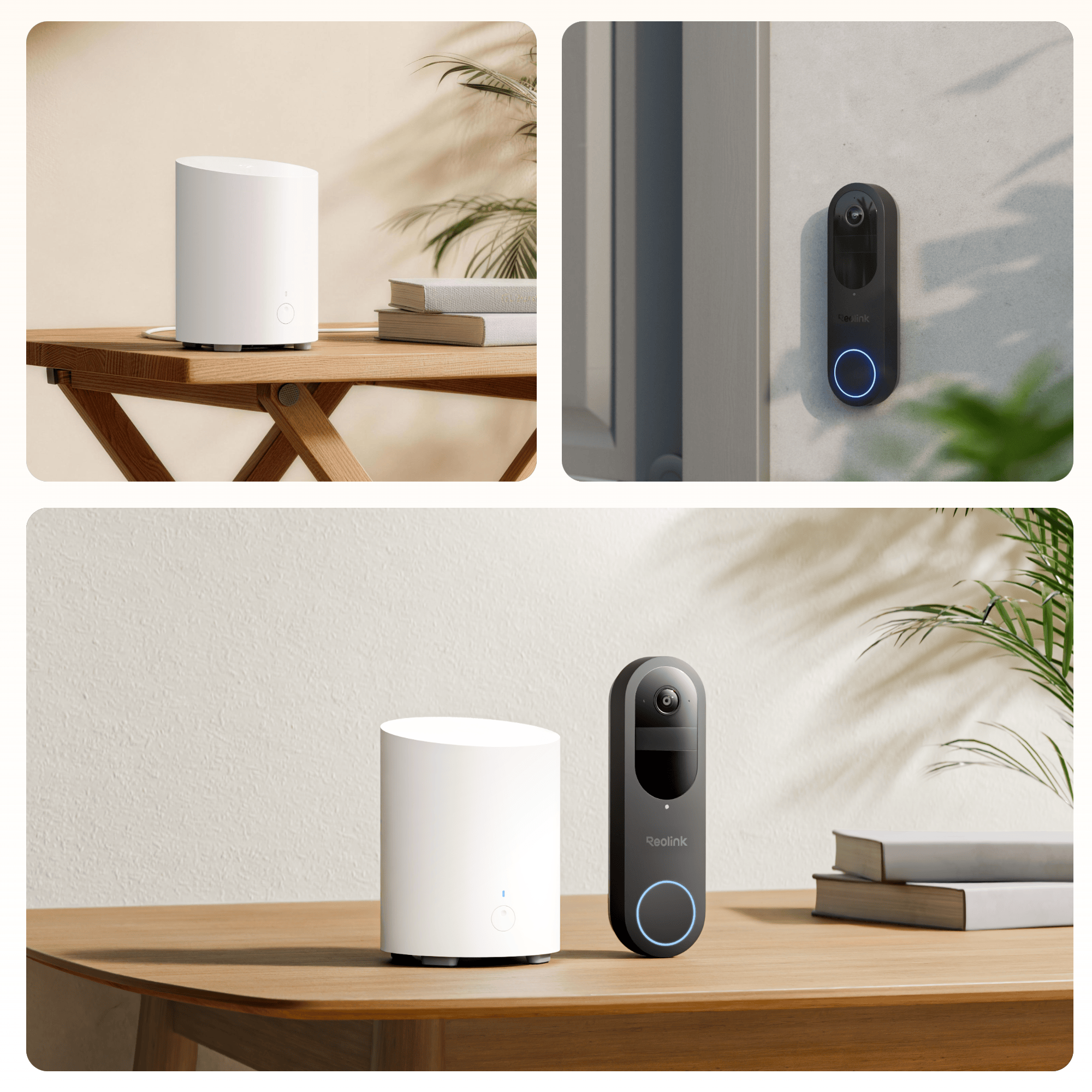Reolink Reolink Wireless WiFi Video Doorbell (D340B) + Hub Mini