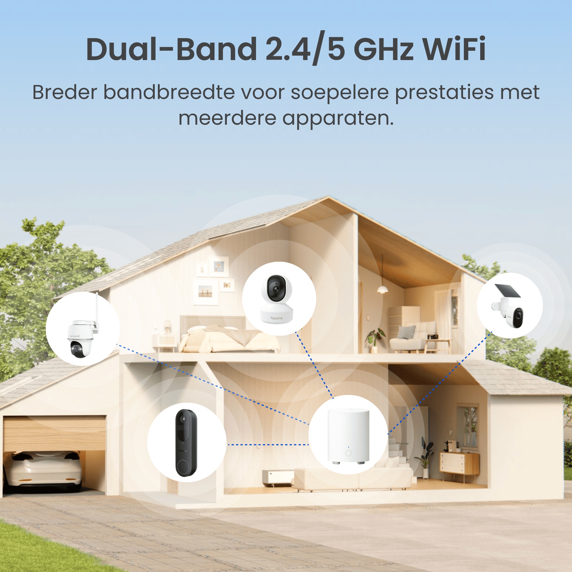 Reolink Reolink Wireless WiFi Video Doorbell (D340B) + Hub Mini