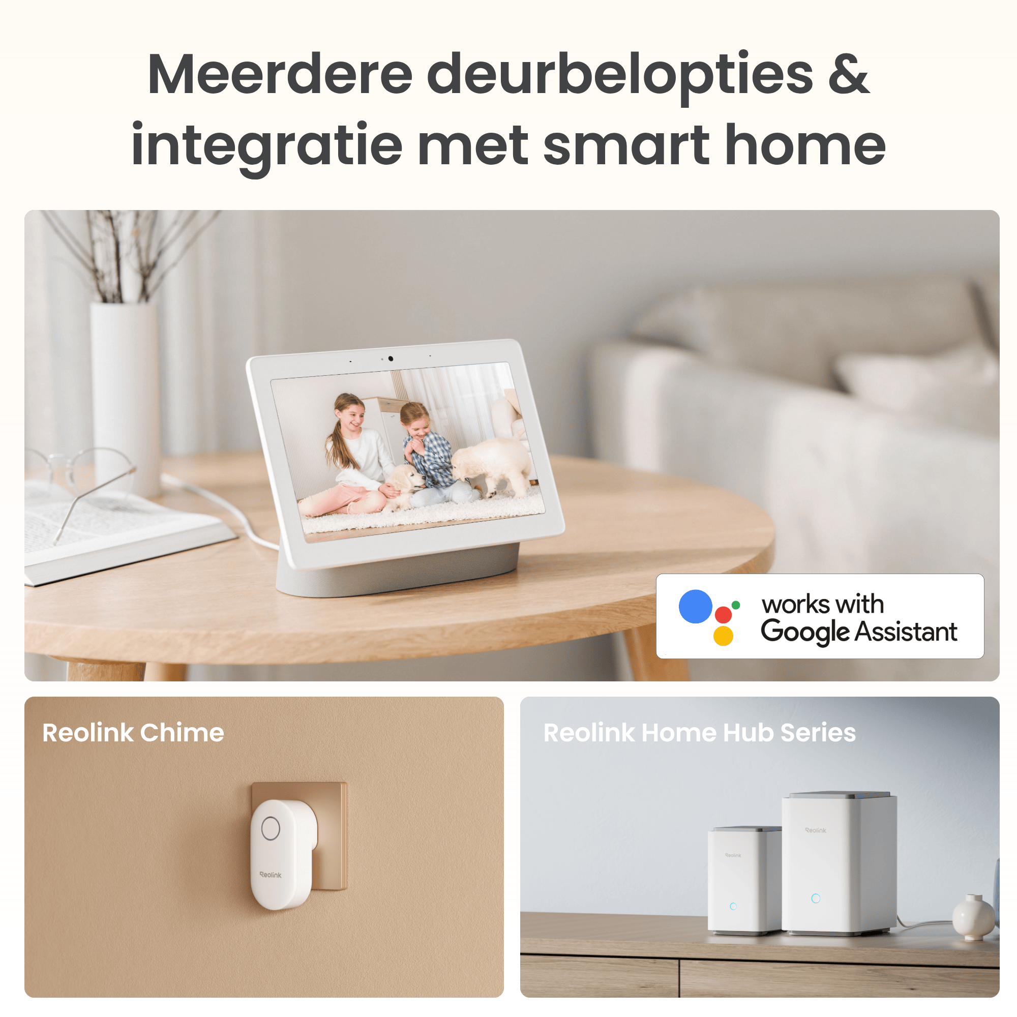 Reolink Reolink Wireless WiFi Video Doorbell (D340B) + Hub Mini