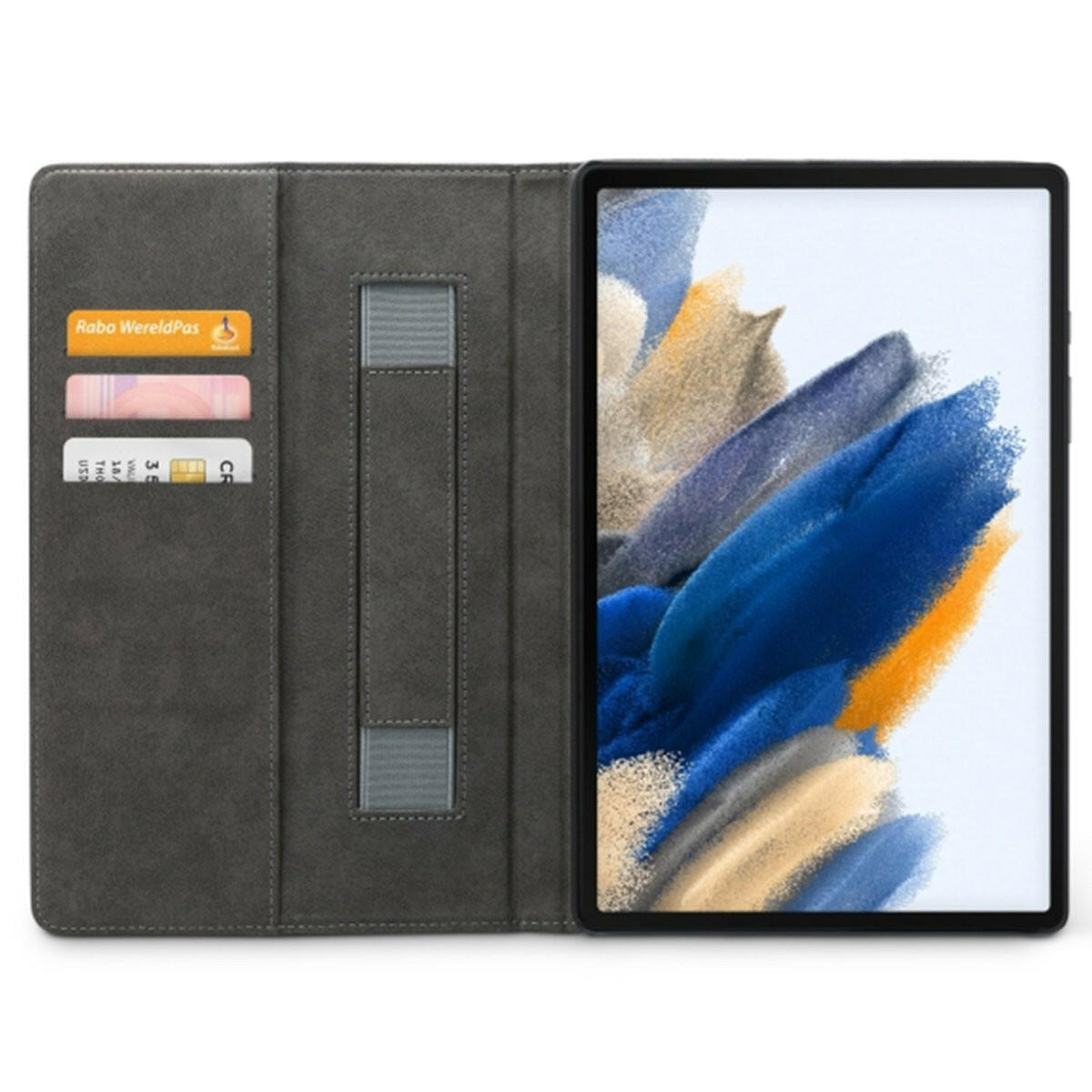 Mobilize Samsung Galaxy Tab A8 Premium Folio Bookcase zwart.