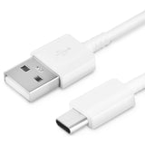 Scanpart laad+datakabel USB-A USB-C 1.2m wit.