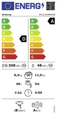 Samsung Samsung WD11DB7B85GWU3