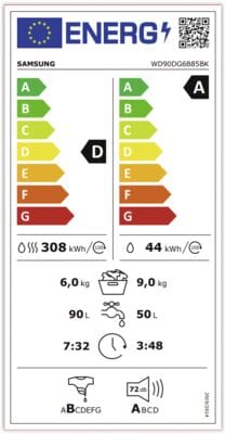 Samsung Samsung WD90DG6B85BKU3