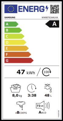 Samsung WW80T634ALHAS2 - EP:Tummers