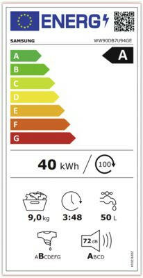 Samsung WW90DB7U94GEU3 wit.