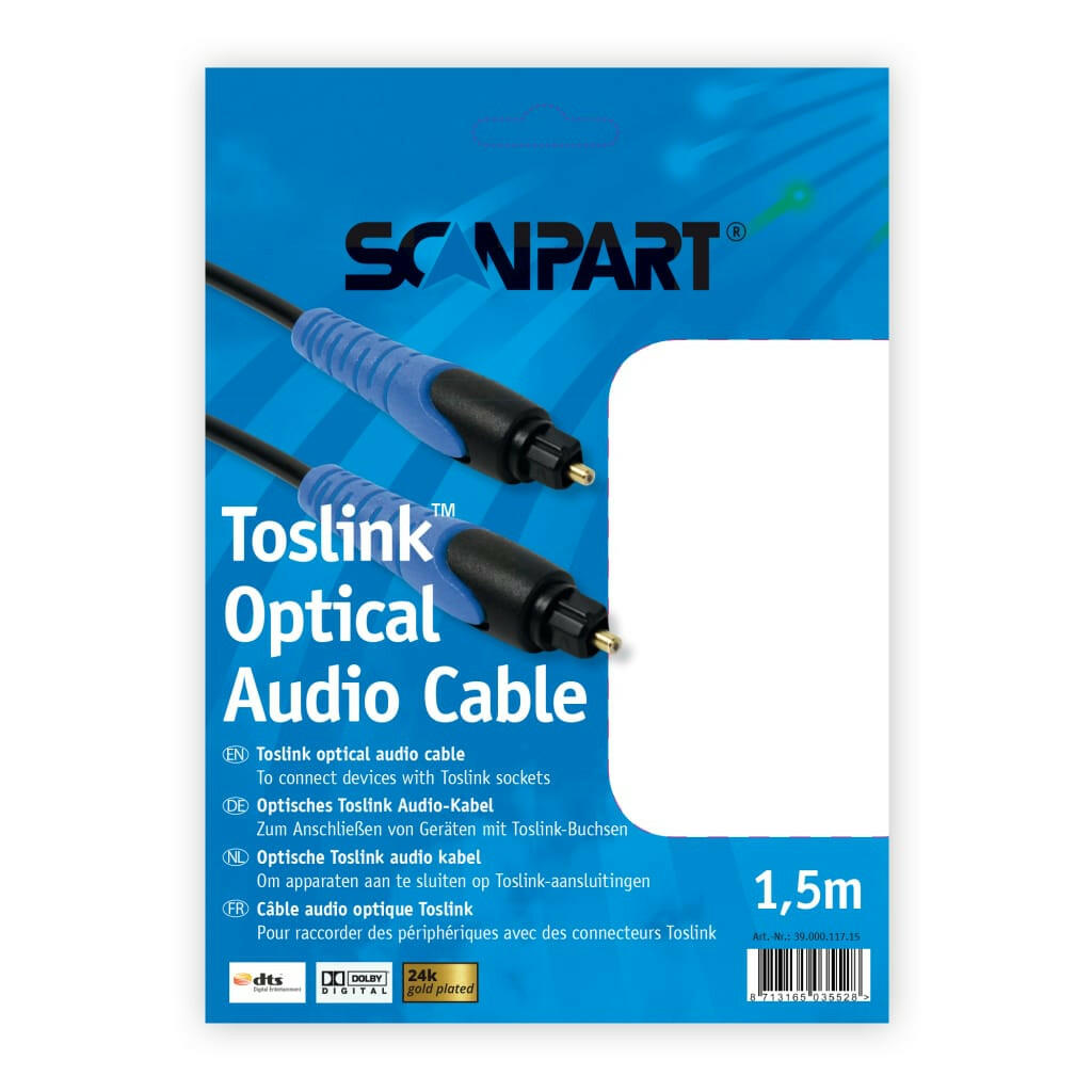 Scanpart 3900011715 toslink optical 1,5m.