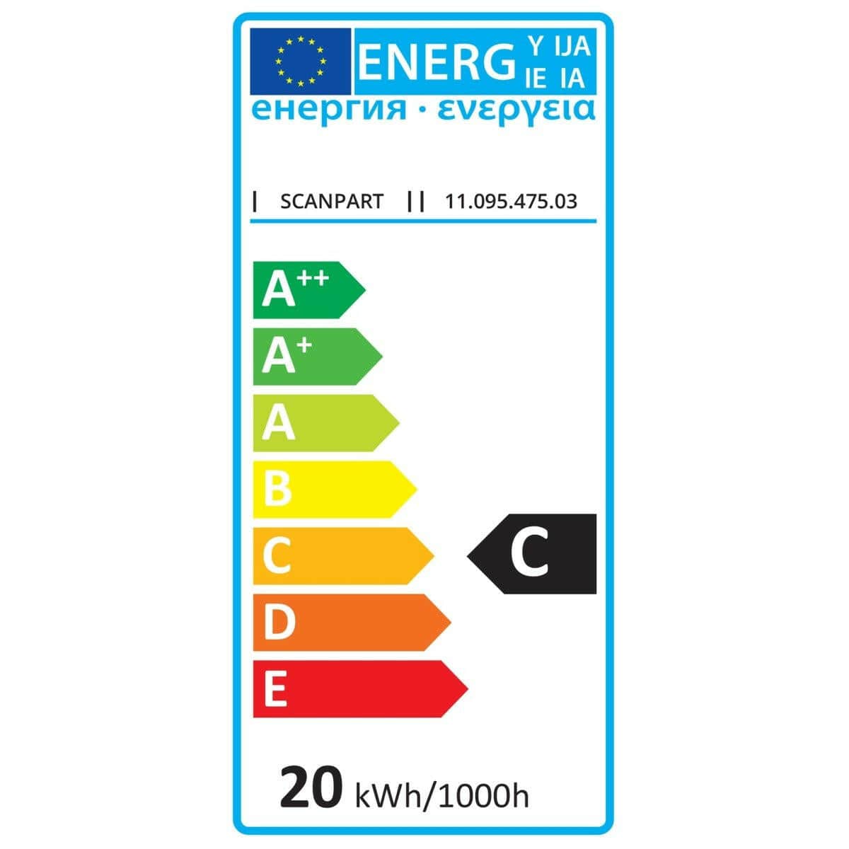 Scanpart Scanpart 1109547503 ovenlamp G4 20W 300° halogeen