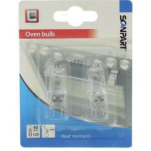 Scanpart Scanpart 1109547507 Ovenlamp G9 40W ovenlamp transparant