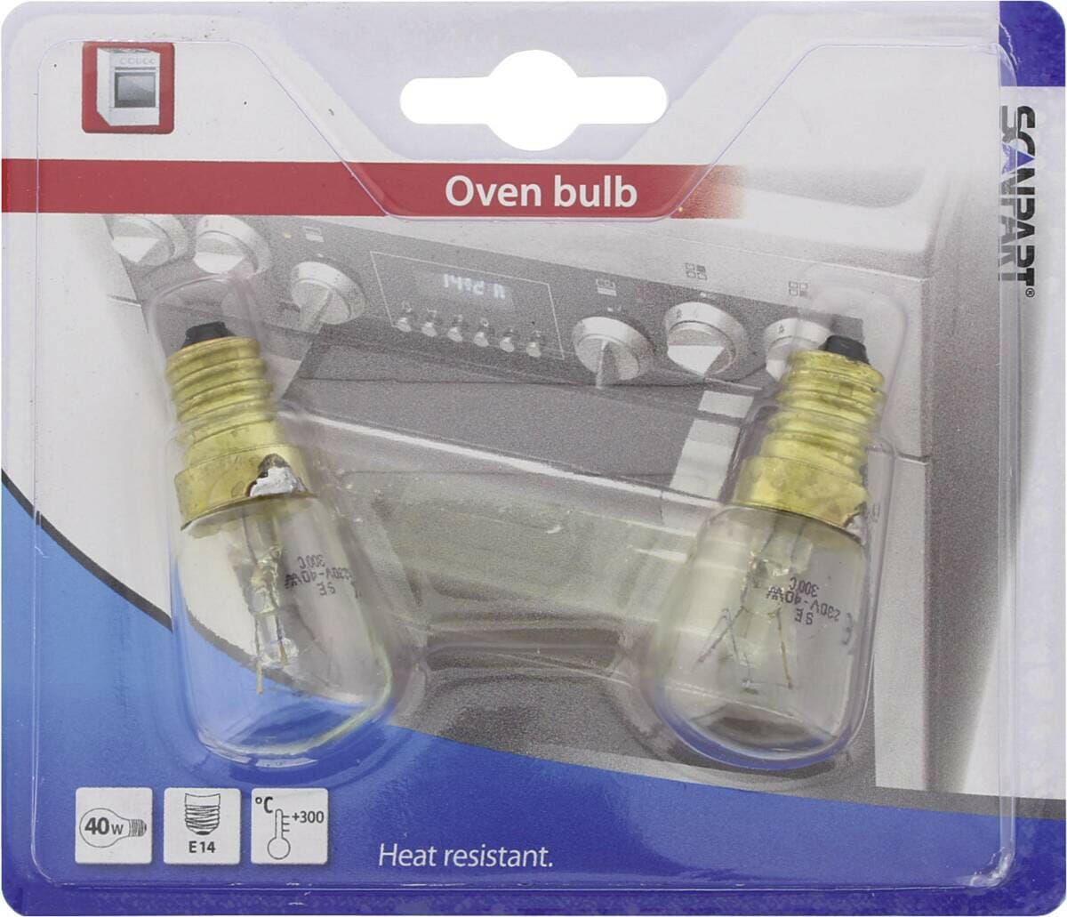 Scanpart Scanpart AFZUIGKAPLAMP E14 40W T25 2-PACK