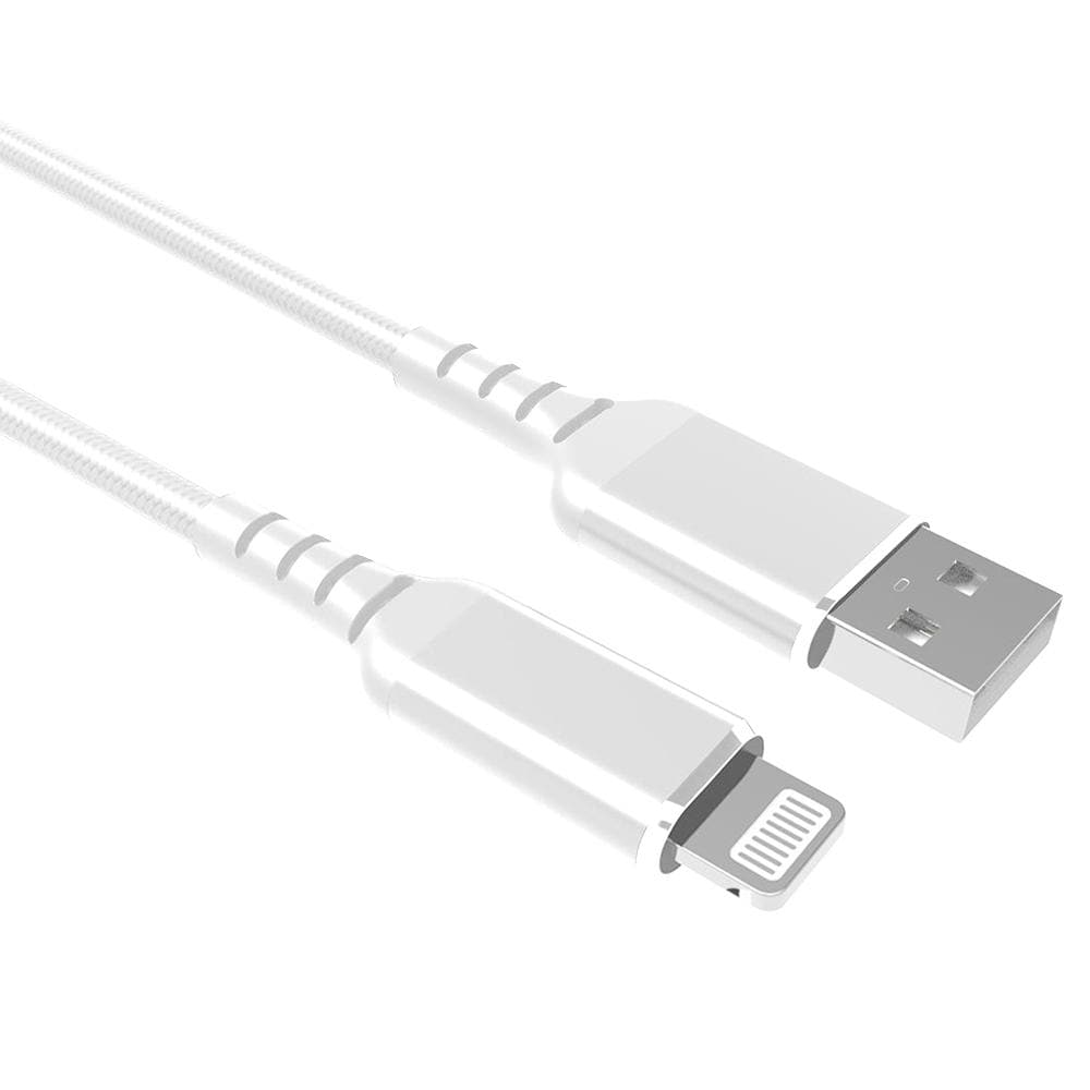 Scanpart Scanpart laad+datakabel USB-A Apple Lightning 1.0m wit