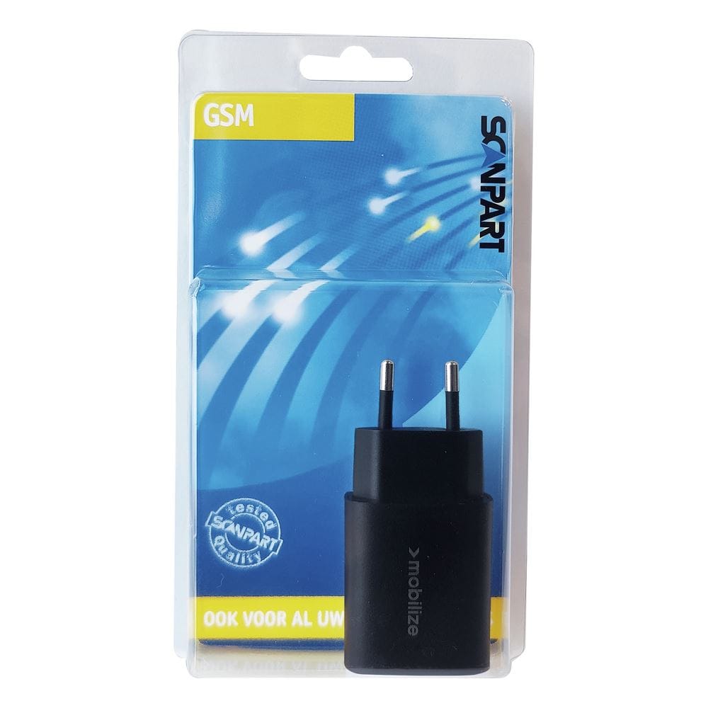 Scanpart Scanpart Thuislader USB-A + USB-C 25W zwart