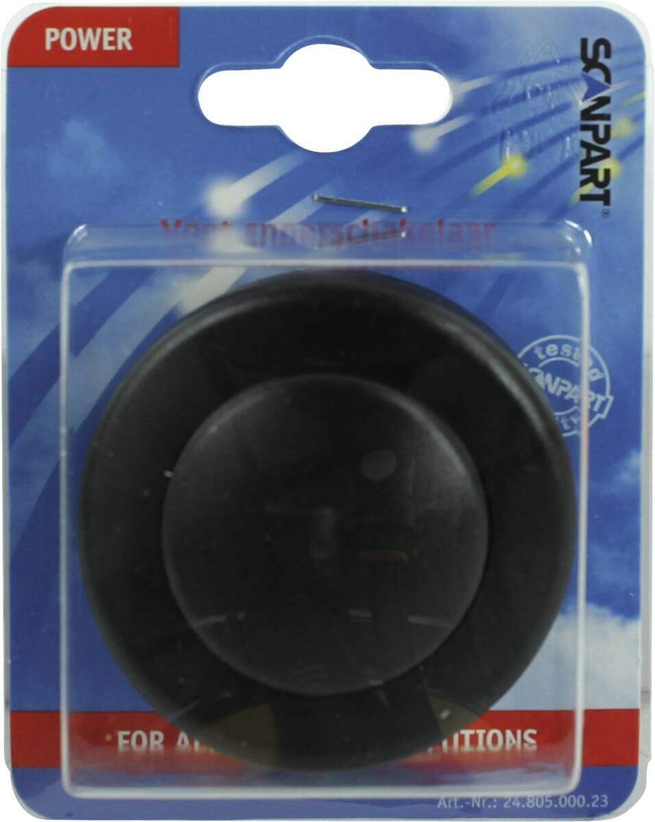 Scanpart Scanpart VLOERSCHAKELAAR ZWART 1P 2AMP zwart