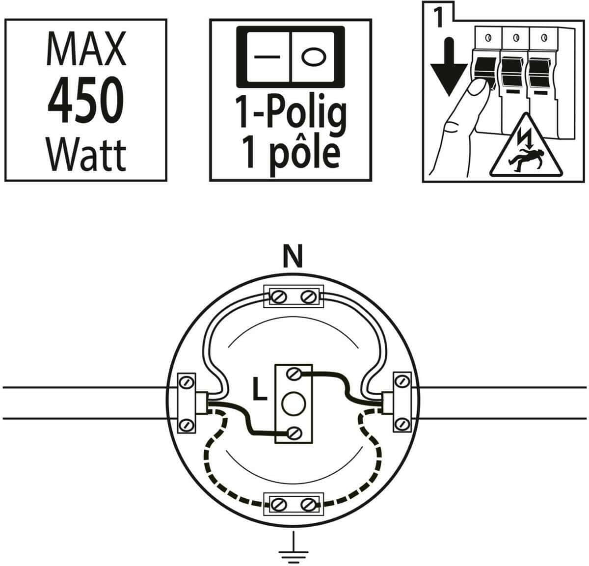 Scanpart Scanpart VLOERSCHAKELAAR ZWART 1P 2AMP zwart