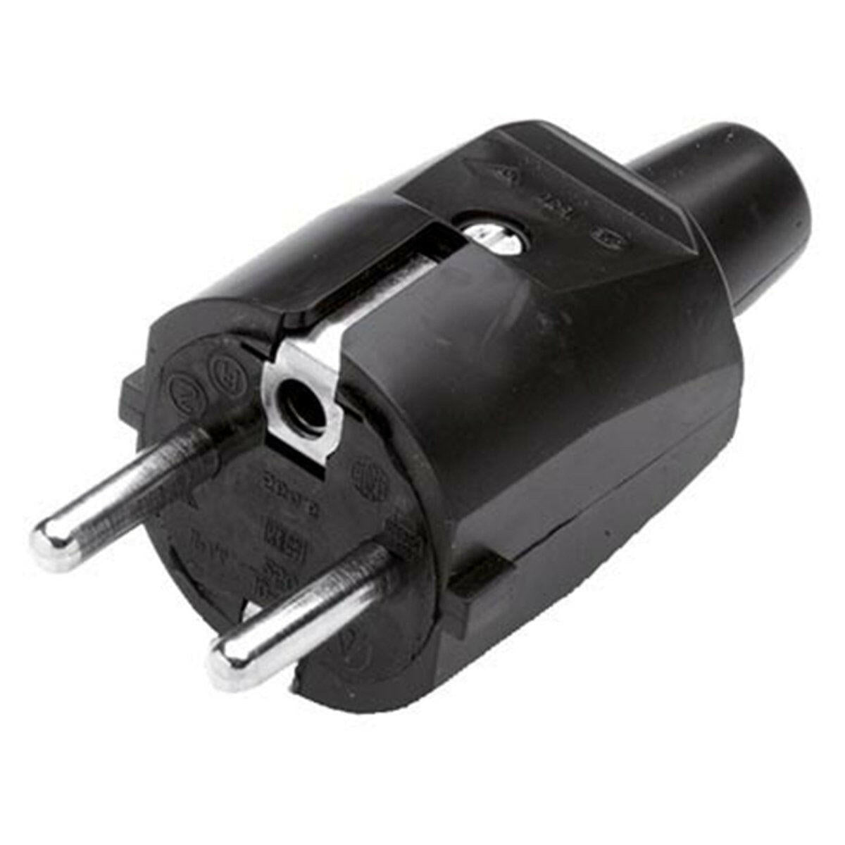 Scanpart STEKKER + RA RUBBER 10/16A zwart.