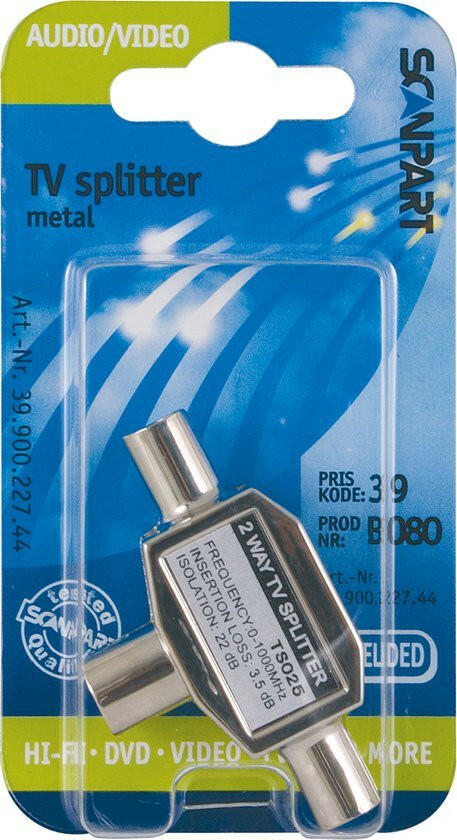 Scanpart TV SPLITTER 9.5(F)-2X9.5(M).