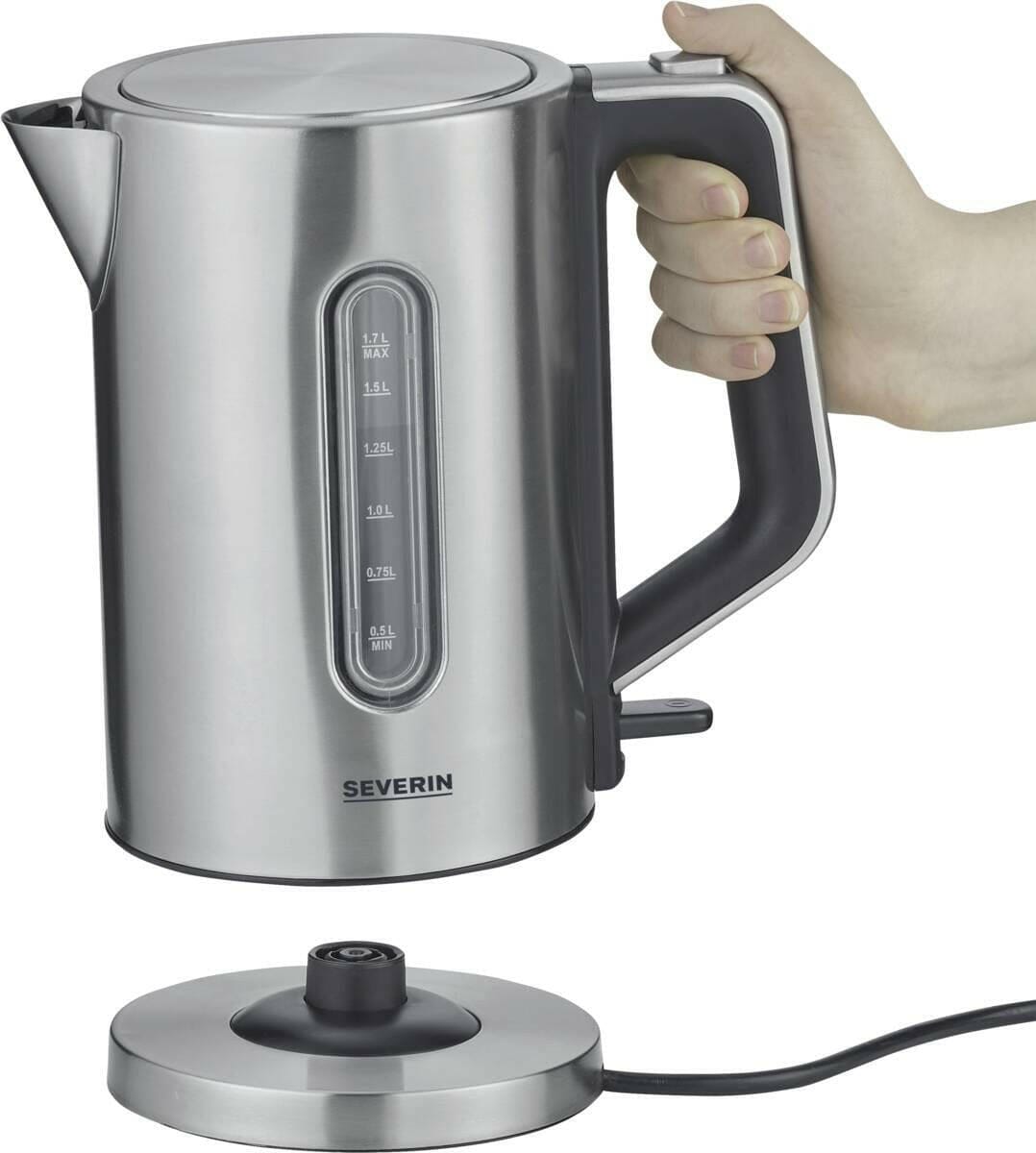 Severin Severin WK 3402 rvs geborsteld / zwart
