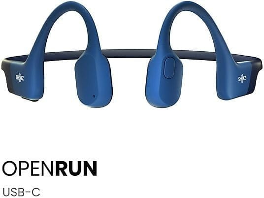 Shokz Shokz OpenRun USB-C Bone conduction blauw