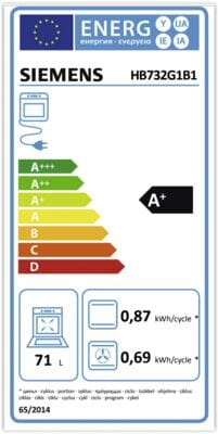 Siemens Siemens HB732G1B1 zwart-RVS