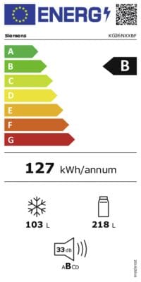 Siemens Siemens KG36NXXBF Black Steel