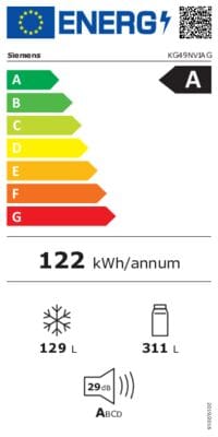 Siemens Siemens KG49NVIAG geborsteld staal