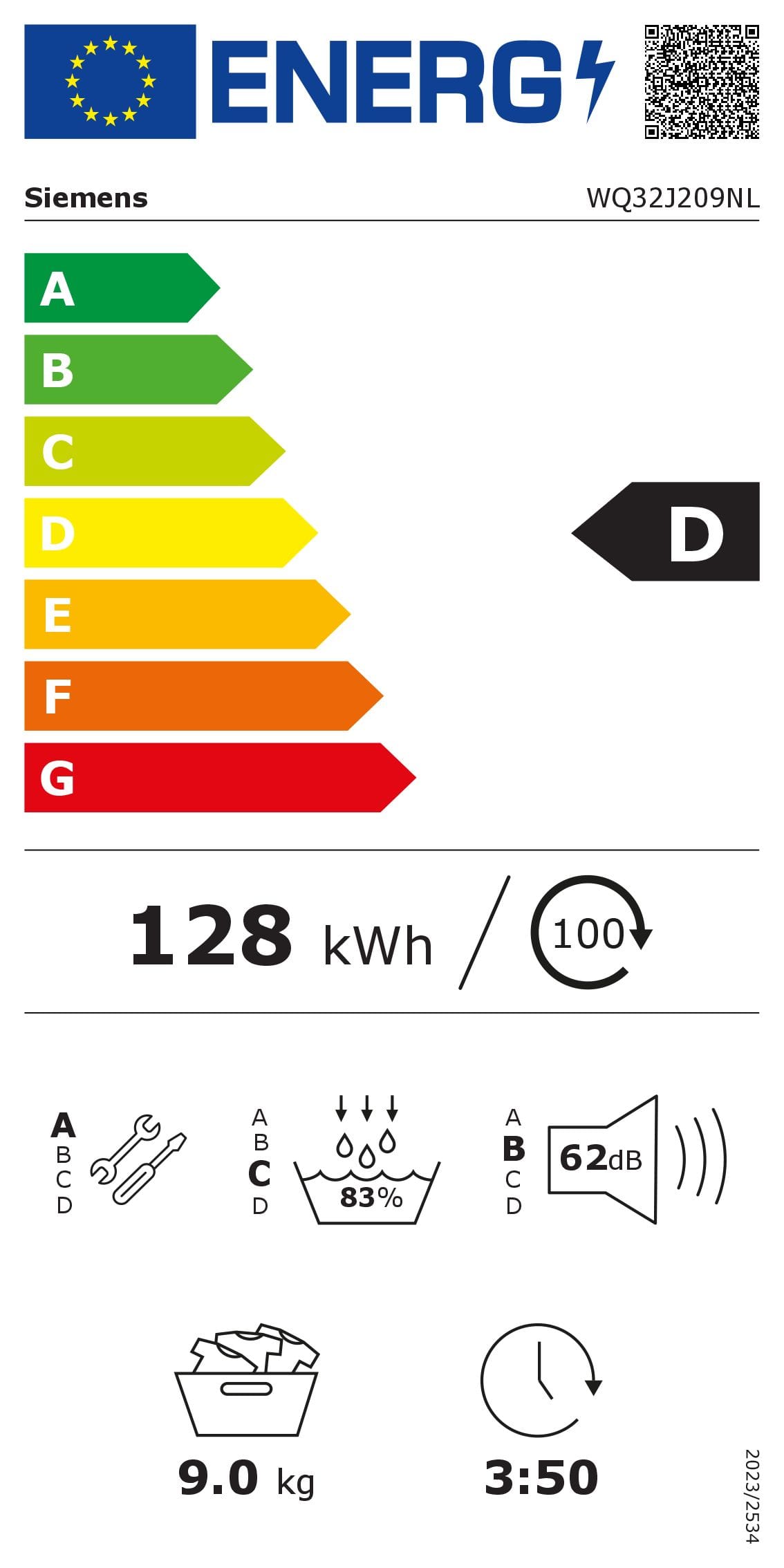 Siemens Siemens WQ32J209NL