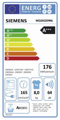 Siemens WQ33G2D9NL - EP:Tummers