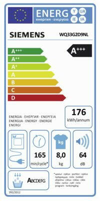 Siemens WQ33G2D9NL wit.