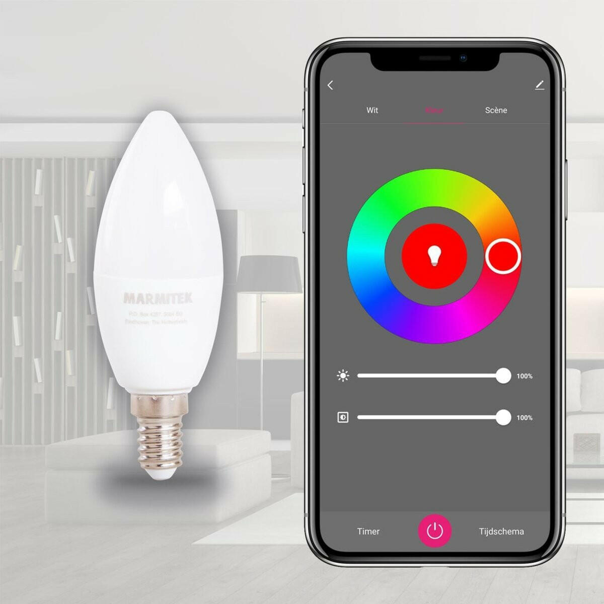 SMART WIFI LED COLOR 4.5W E14.