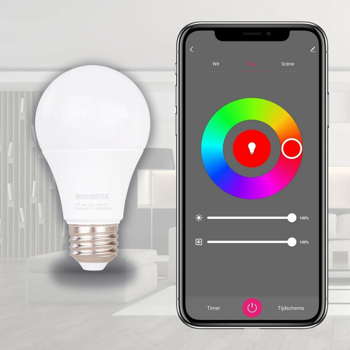 SMART WIFI LED COLOR 9W E27.