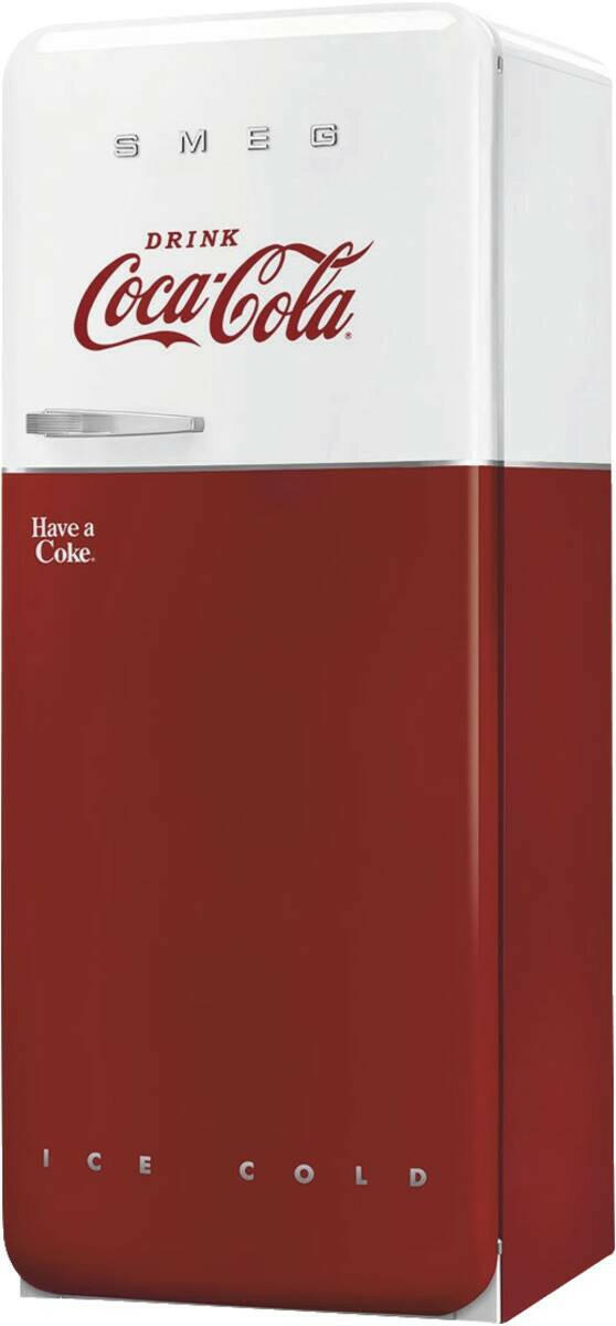 Smeg FAB28RDCC5 50’s Style Coca Cola rood-wit.