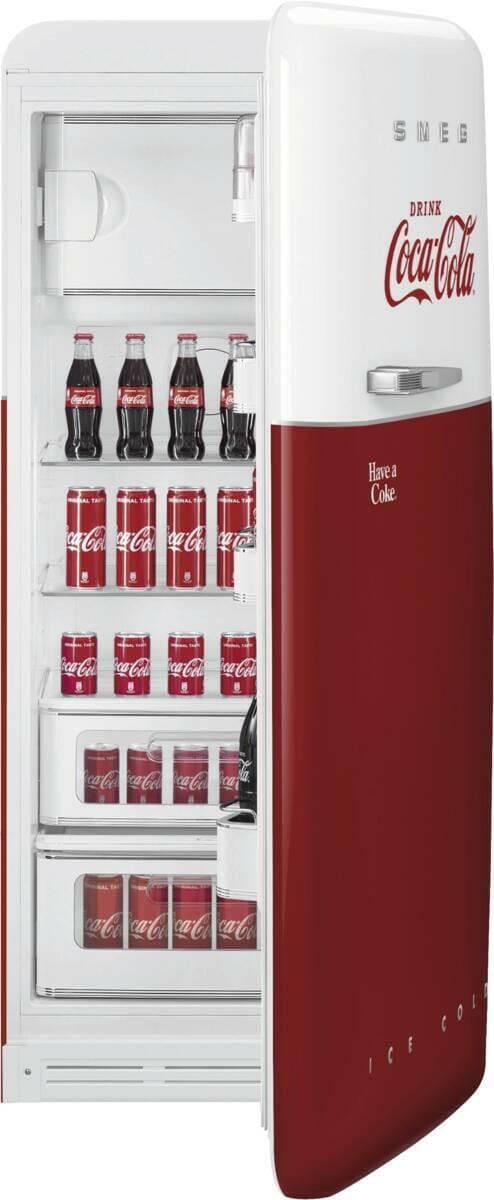 Smeg Smeg FAB28RDCC5 50’s Style Coca Cola rood-wit
