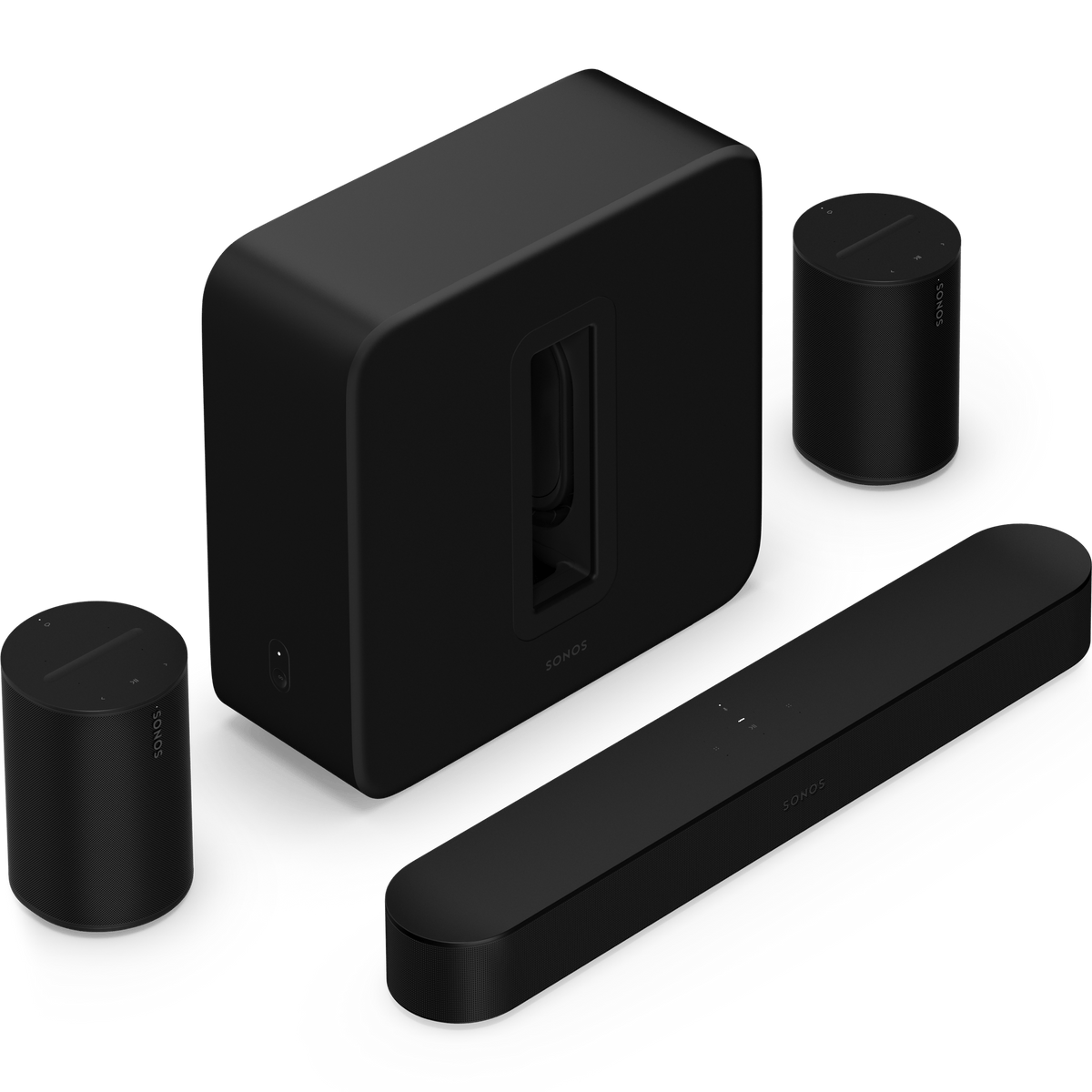 Sonos Sonos Arc Ultra met Sub 4 en 2x Era 100 Premium set Zwart - Bundel