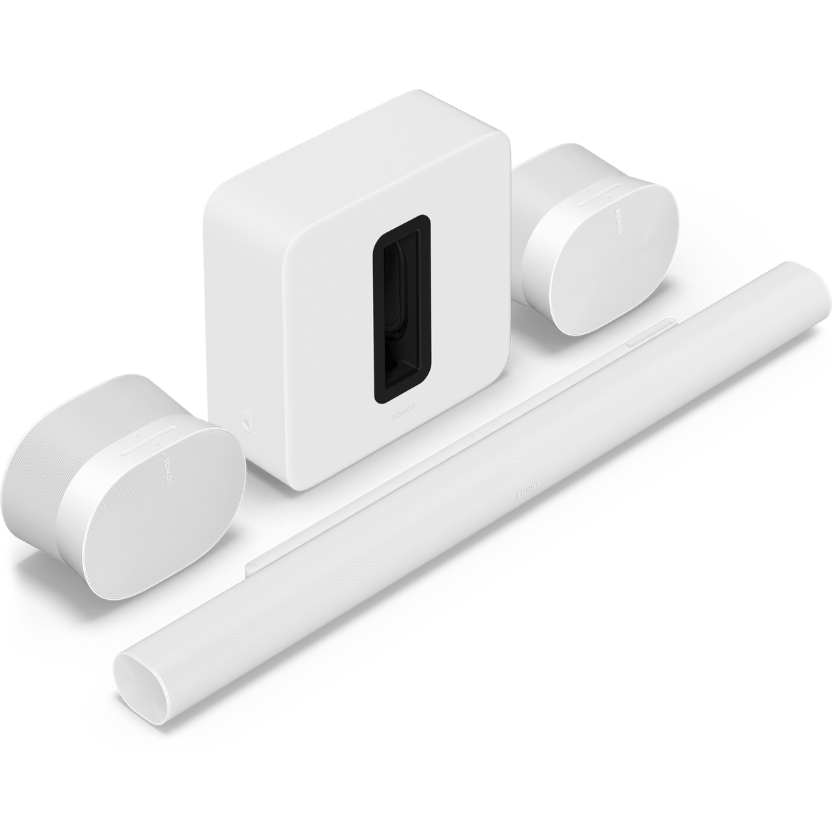 Sonos Sonos Arc Ultra met Sub 4 en 2x Era 300 Ultieme set Wit - Bundel