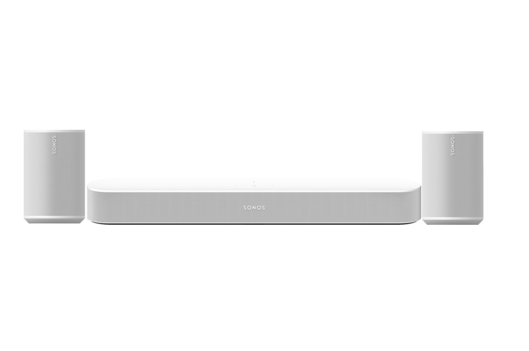 Sonos Sonos Beam 2 met 2x Era 100 Surround Set Wit - Bundel