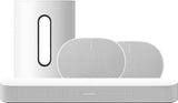 Sonos Sonos Beam 2 met Sub Mini en 2x Era 300 Ultieme set Wit- Bundel