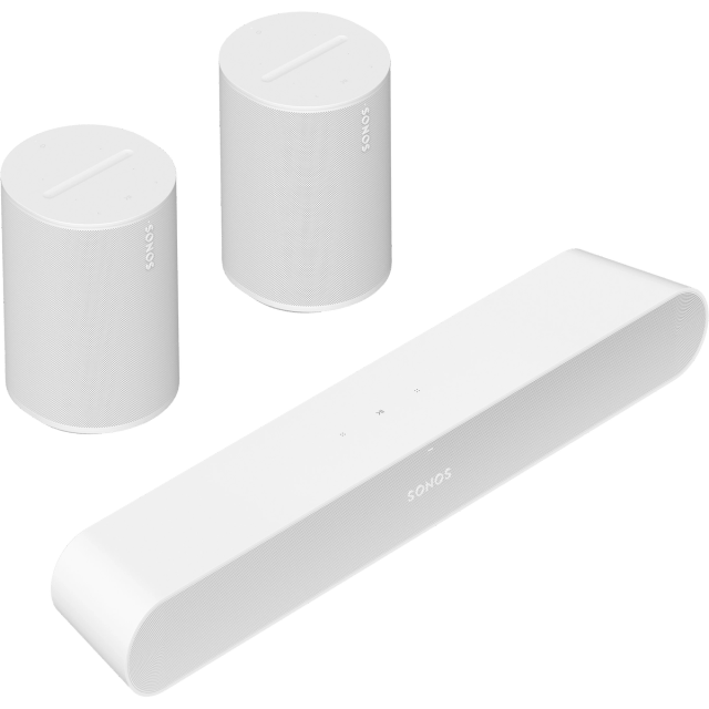 Sonos Sonos Ray met 2x Era 100 SL Surround Set Wit