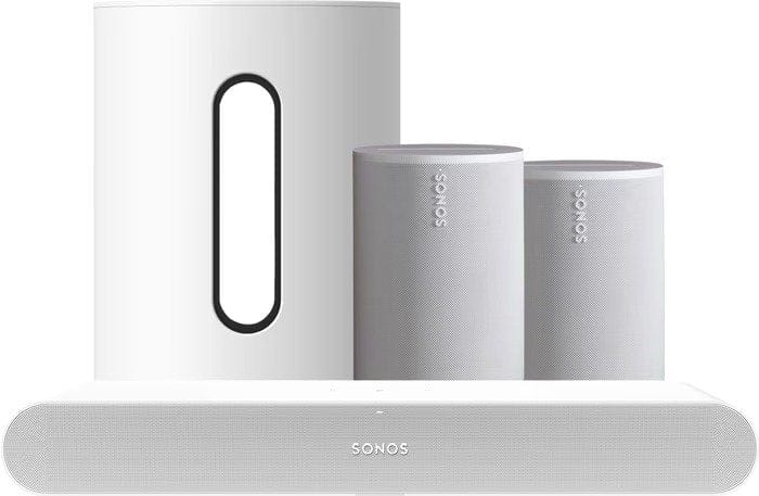 Sonos Sonos Ray met Sub Mini en 2x Era 100 Premium set Wit- Bundel