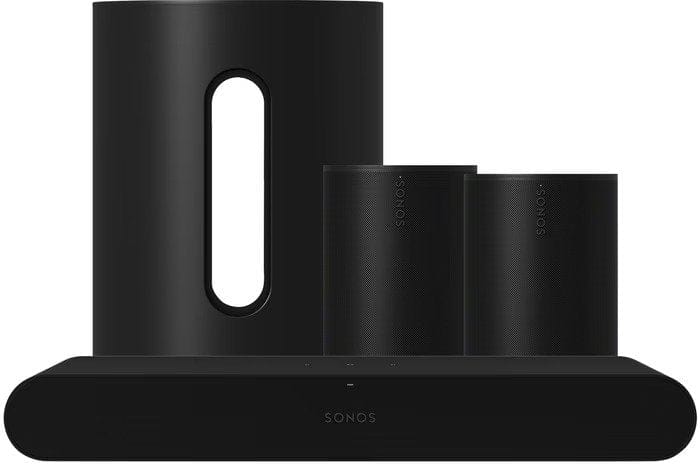 Sonos Sonos Ray met Sub Mini en 2x Era 100 Premium set Zwart - Bundel