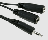 SPEZ Spez 4P Verloopkabel 3,5mm Jack Male 2x 3,5mm Female 15cm