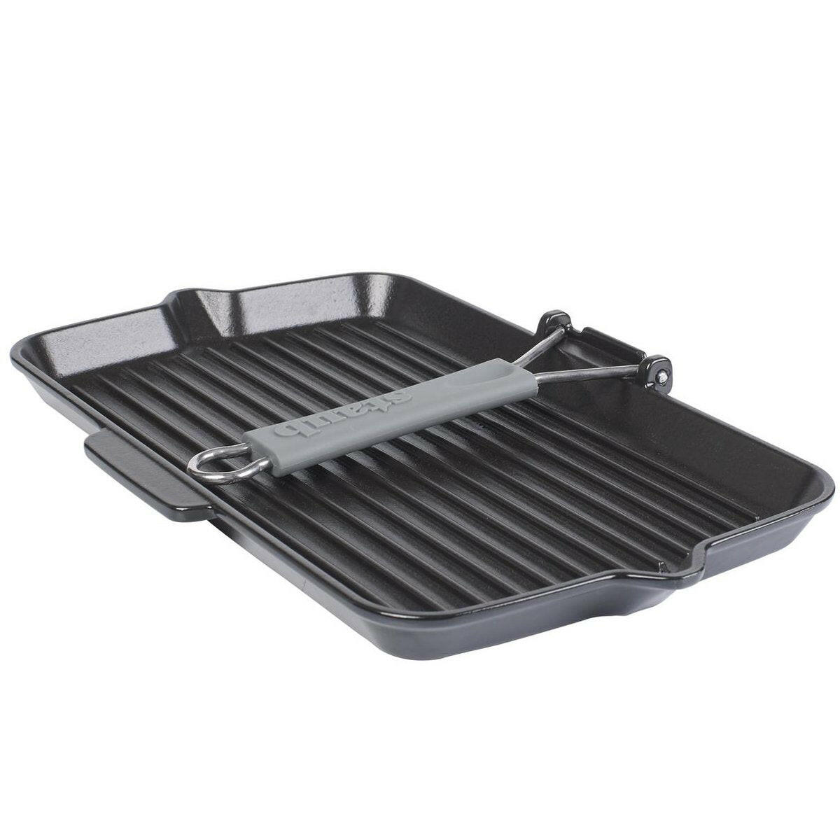 Staub Rechthoekige grill 34x21cm zwart.