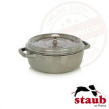 Staub Ronde cocotte 26cm - grafietgrijs.