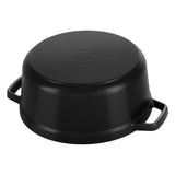 Staub Ronde cocotte 26cm - zwart.