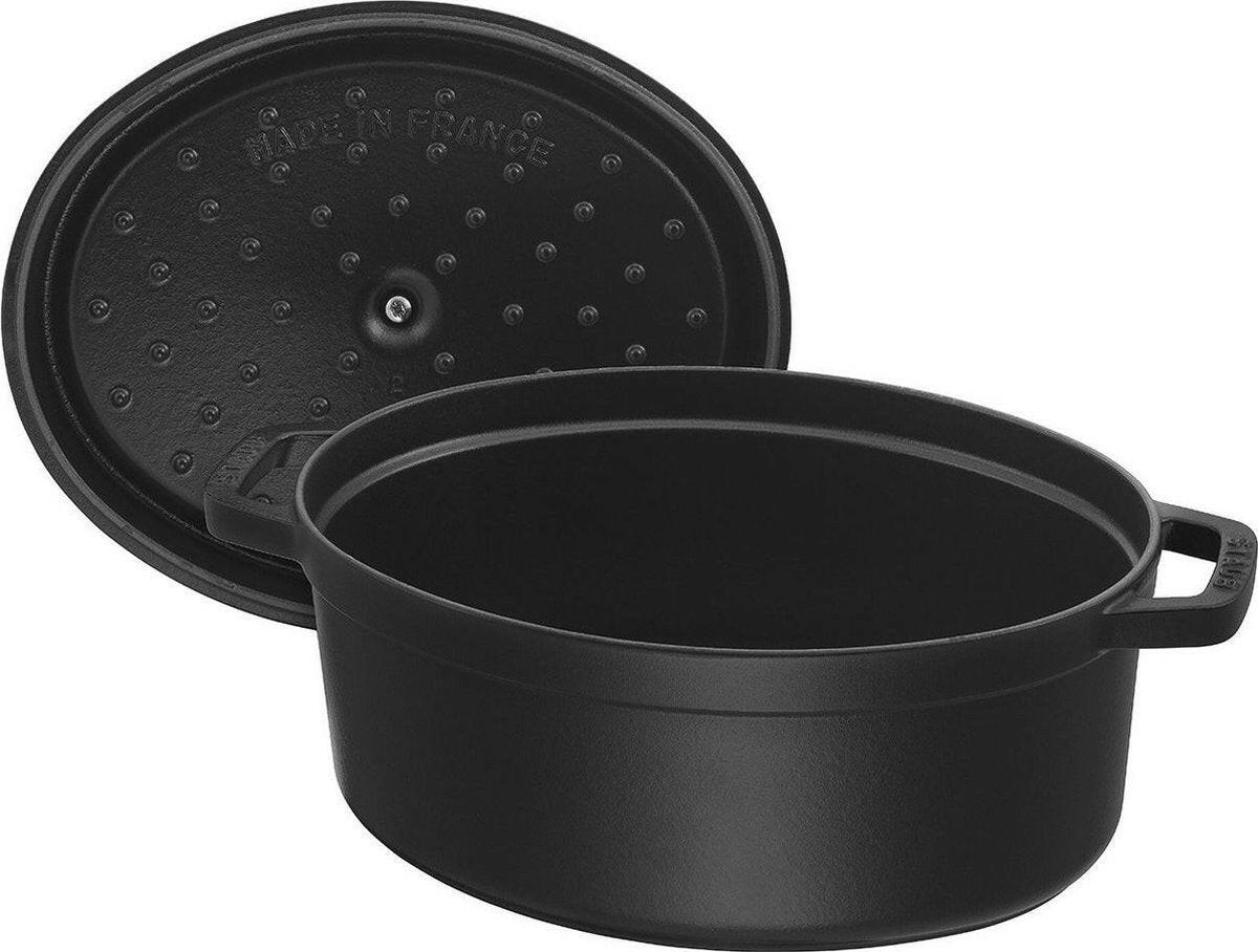 Staub Staub Ovale cocotte 33cm - zwart