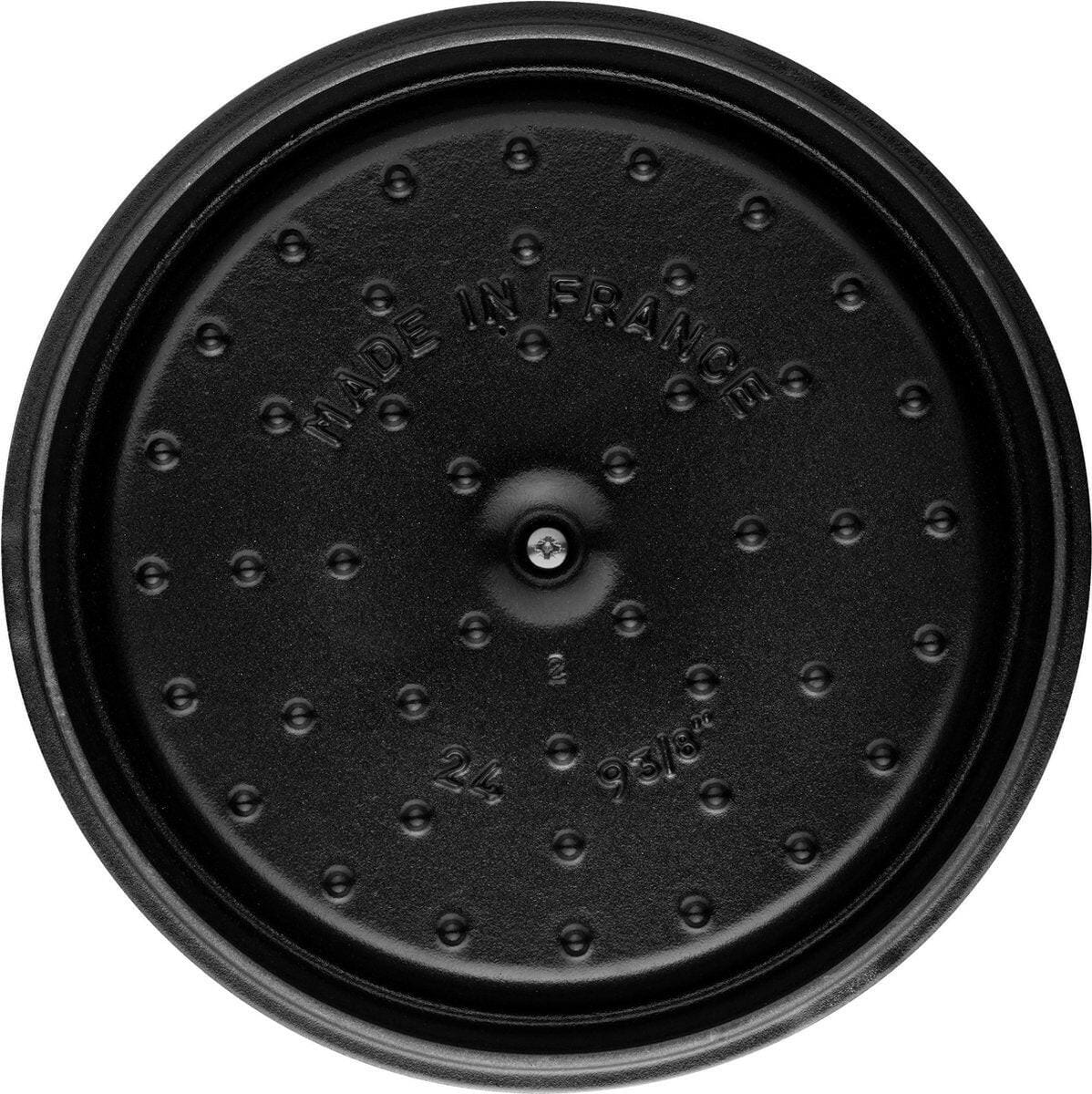 Staub Staub Ronde cocotte 24cm - zwart